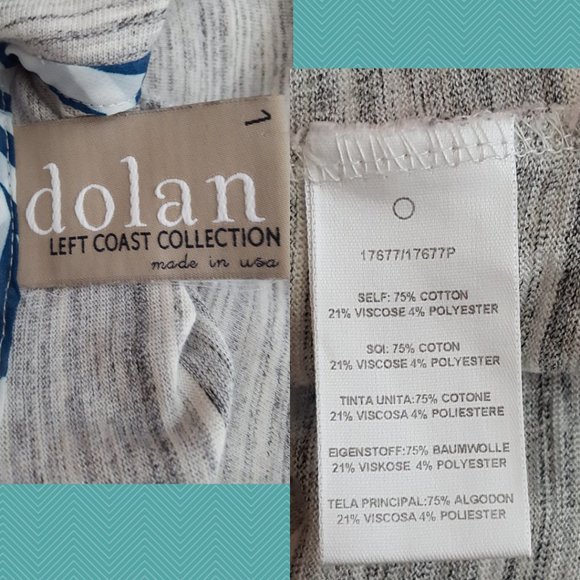 Dolan White Spacedye Cotton Blend Sleeveless Cowl Neck Tunic - Picture 3 of 3